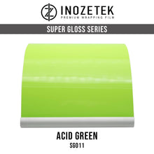 Load image into Gallery viewer, inozetek Acid Green Super gloss series Sg011 Color Card