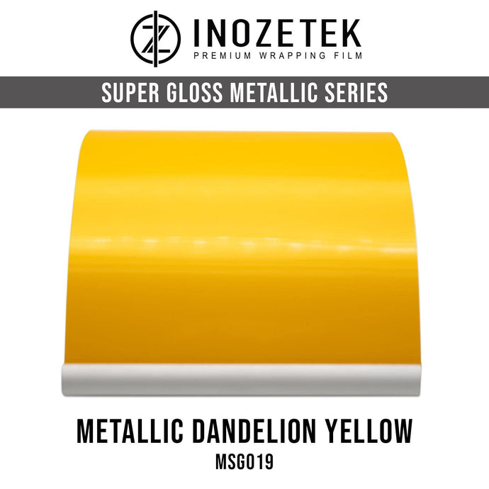Inozetek super gloss Metallic Dandelion Yellow Vinyl