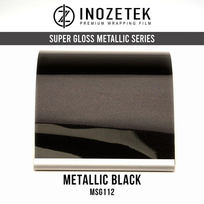 Inozetek Metallic Black Gloss Vinyl